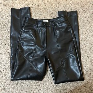 Aritzia Rebel High Waisted Leather Pant